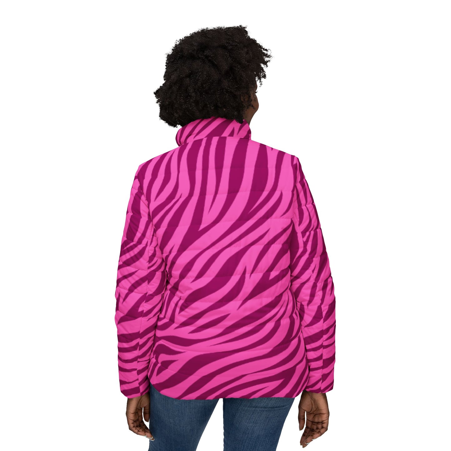 Fierce Pink Zebra Print Women’s Jacket