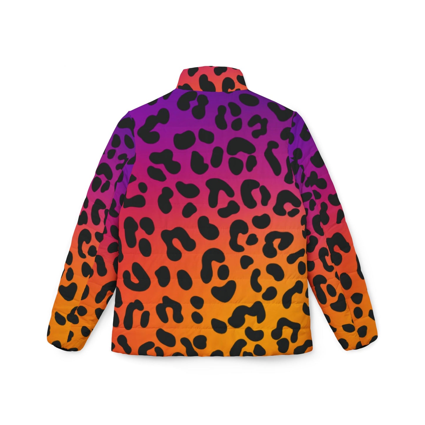 Vibrant Gradient Leopard Print Women’s Jacket