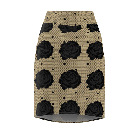 Black Rose Women's Pencil Skirt