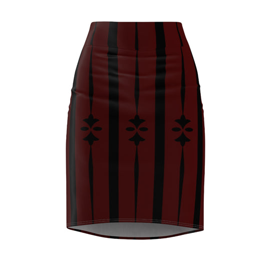 Women's Bold Stripe Pencil Skirt