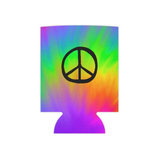Peace Tie Dye Can Cooler