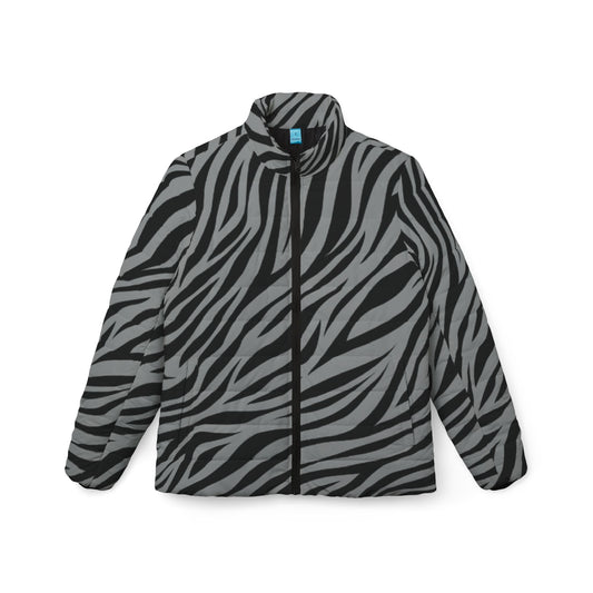 Grey Zebra Print Women’s Jacket