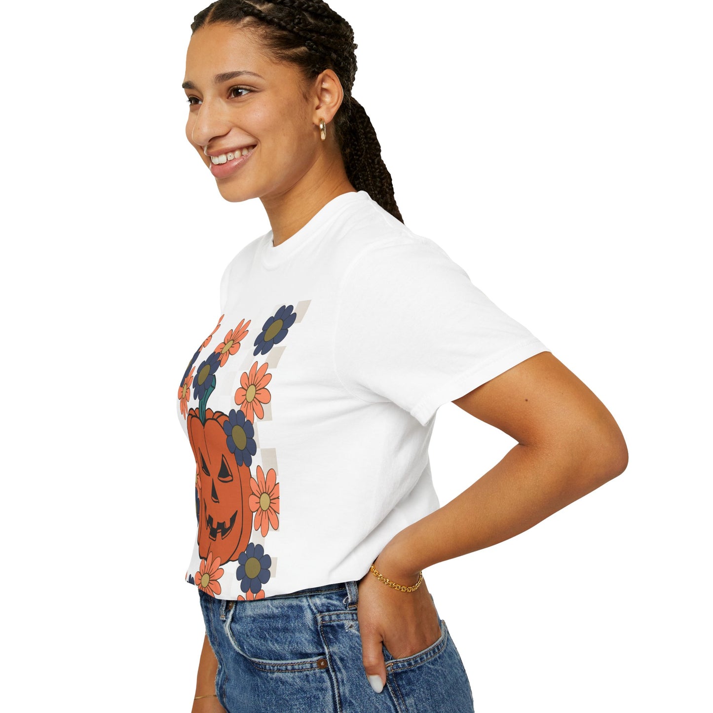 Floral Pumpkin Women's T-shirt