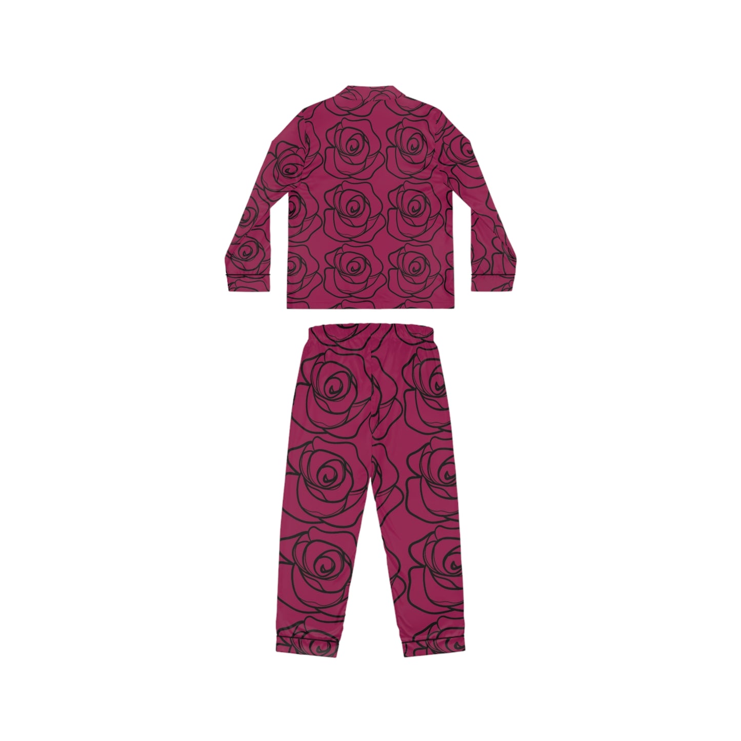 Women's Floral Satin Pajamas