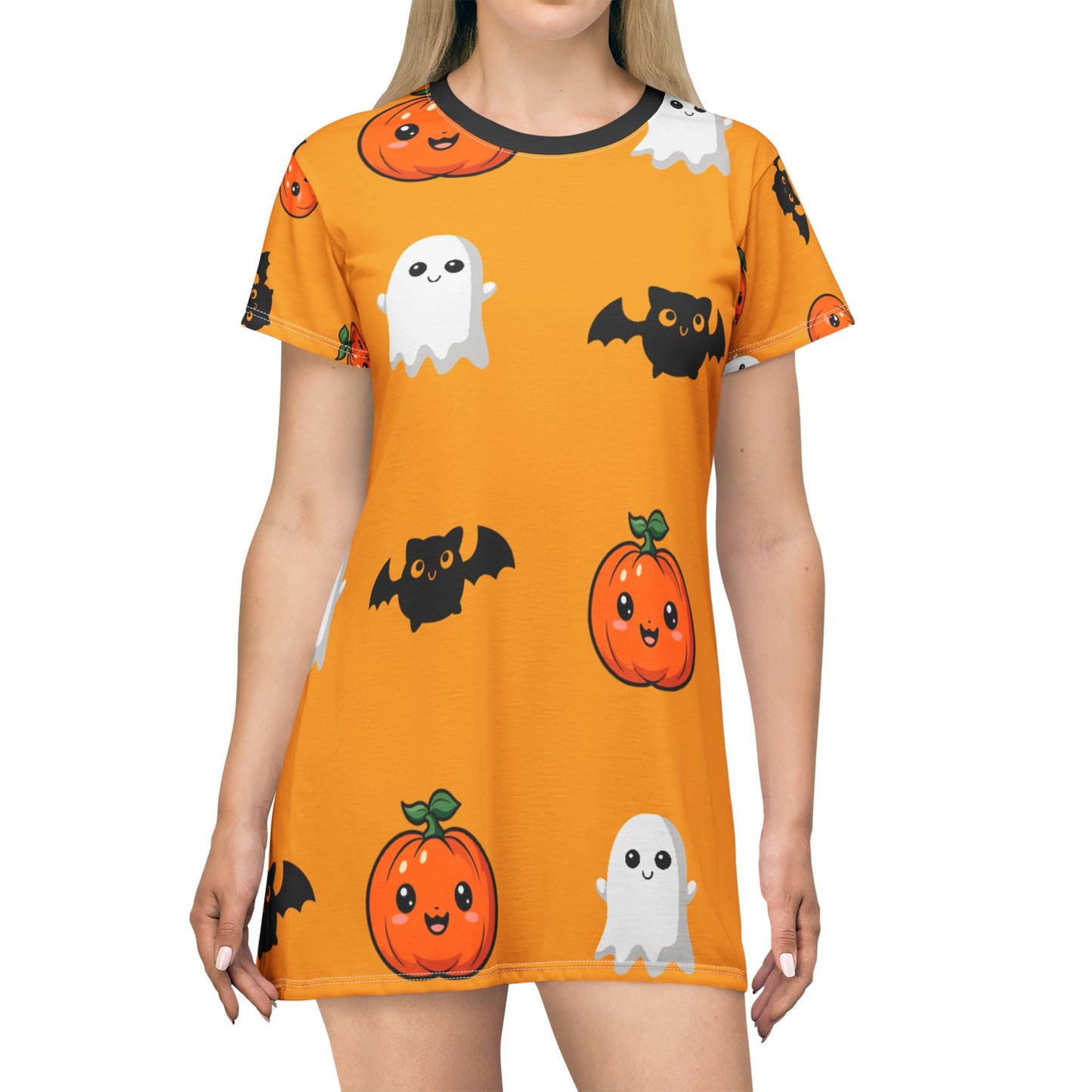 Cute Halloween Women's T-Shirt Dress